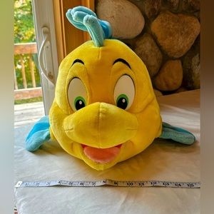 Disney little mermaid flounder fish plush JUMBO!